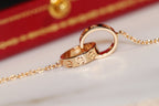 TimiLOVE NECKLACE PINK GOLD AND SILVER