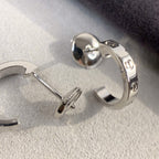 TimiLOVE EARRINGS 2.65MM SILVER