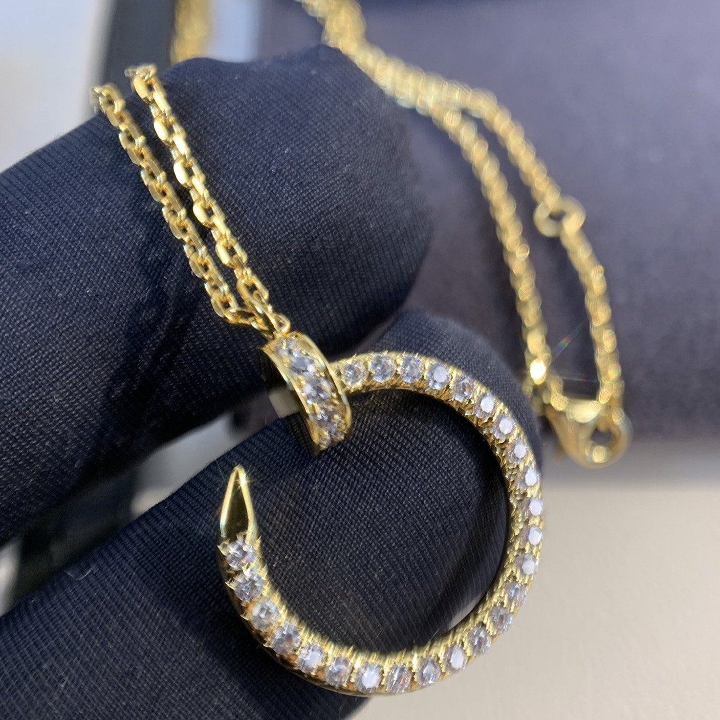 TimiJUSTE NECKLACE GOLD DIAMONDS