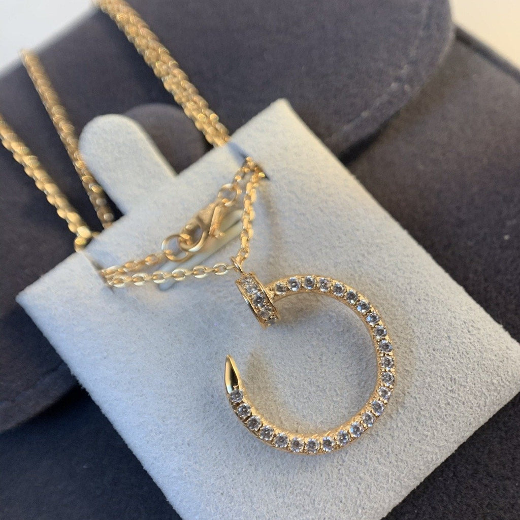 TimiJUSTE NECKLACE PINK GOLD DIAMONDS