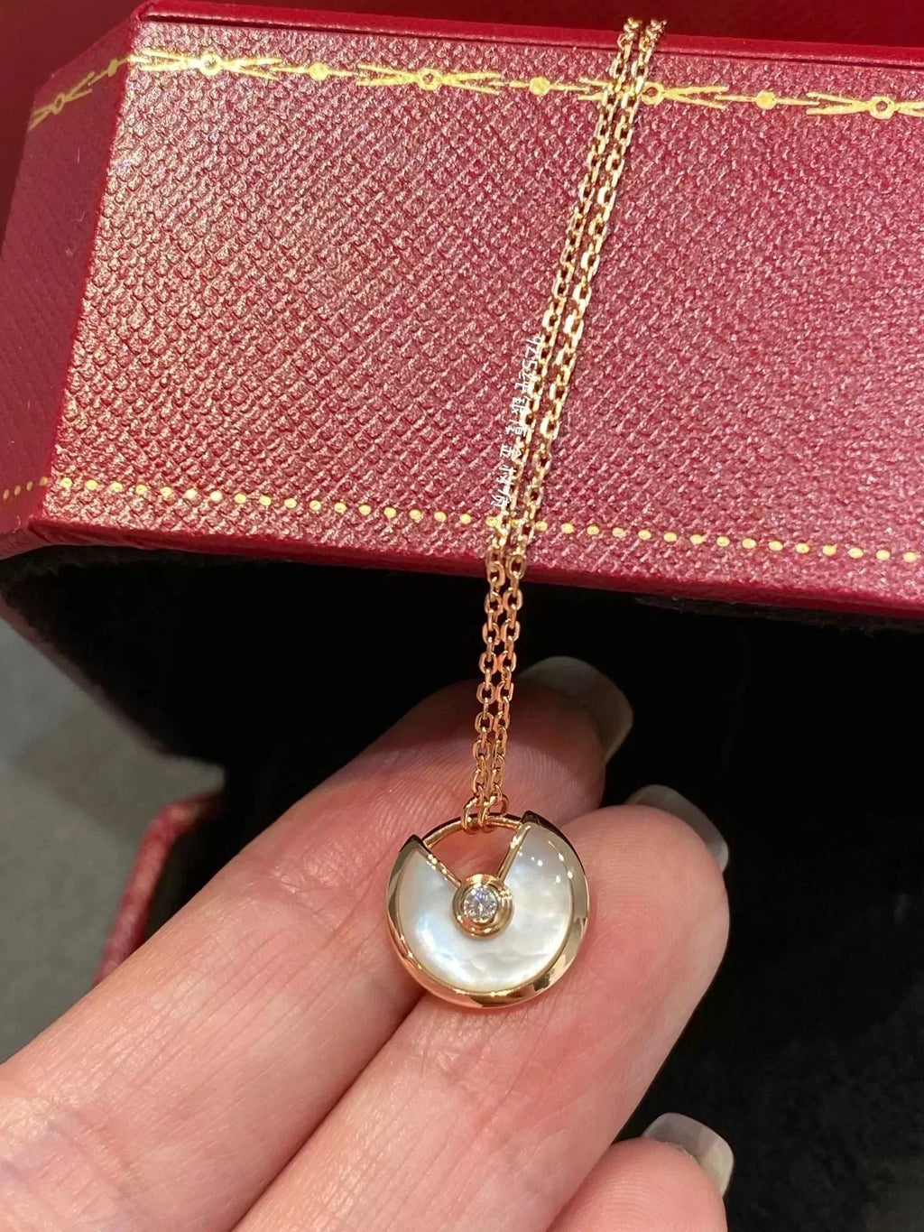 TimiAMULETTE ROSE GOLD MOP NECKLACE