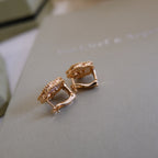 TimiLUCKY PINK GOLD WHITE MOP EARRINGS