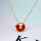 TimiAMULETTE GOLD CARNELIAN ONYX NECKLACE