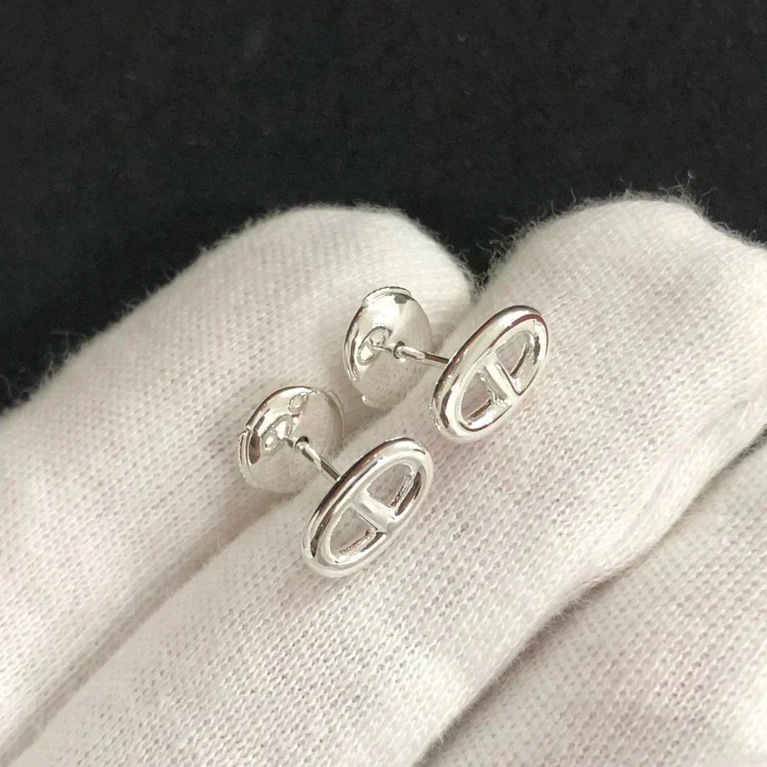 TimiCHAINE SMALL EARRINGS GOLD AND SILVER