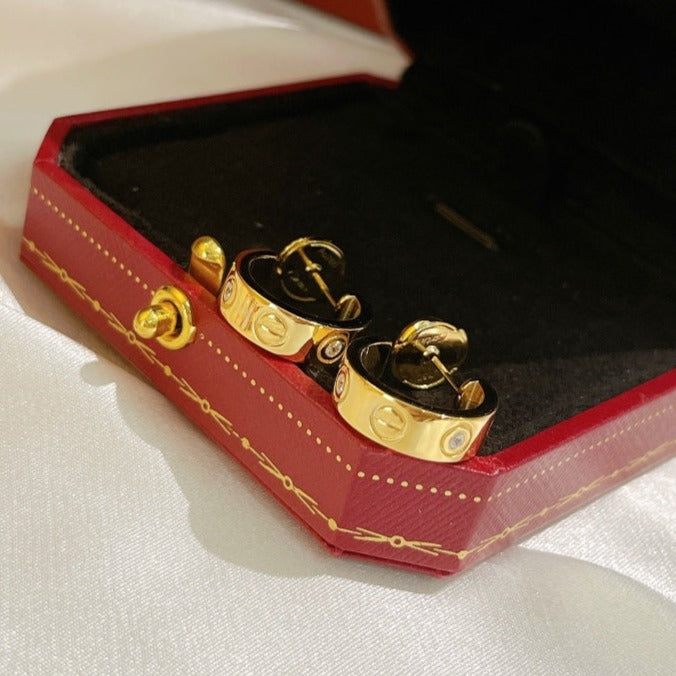¡®Timi¡¯LOVE EARRINGS 5.7MM 2 DIAMONDS