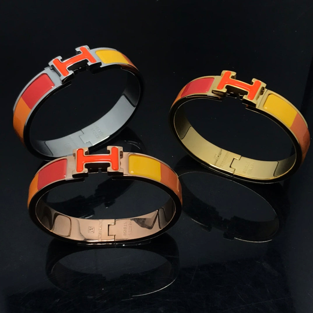 TimiH BRACELET ORANGE RAINBOW CERAMIC