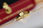 TimiLOVE NECKLACE DOUBLE RING GOLD