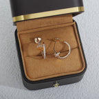 TimiJUSTE EARRINGS 12.75MM PINK GOLD DIAMOND