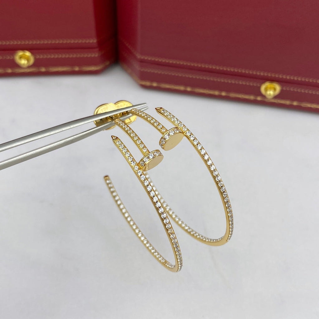TimiJUSTE EARRINGS FULL DIAMONDS 1.8MM