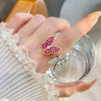 TimiTWIN BUTTERFLY DIAMOND RING