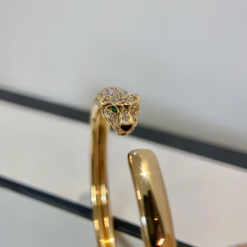 TimiPANTHERE GOLD DIAMOND OPEN BRACELET