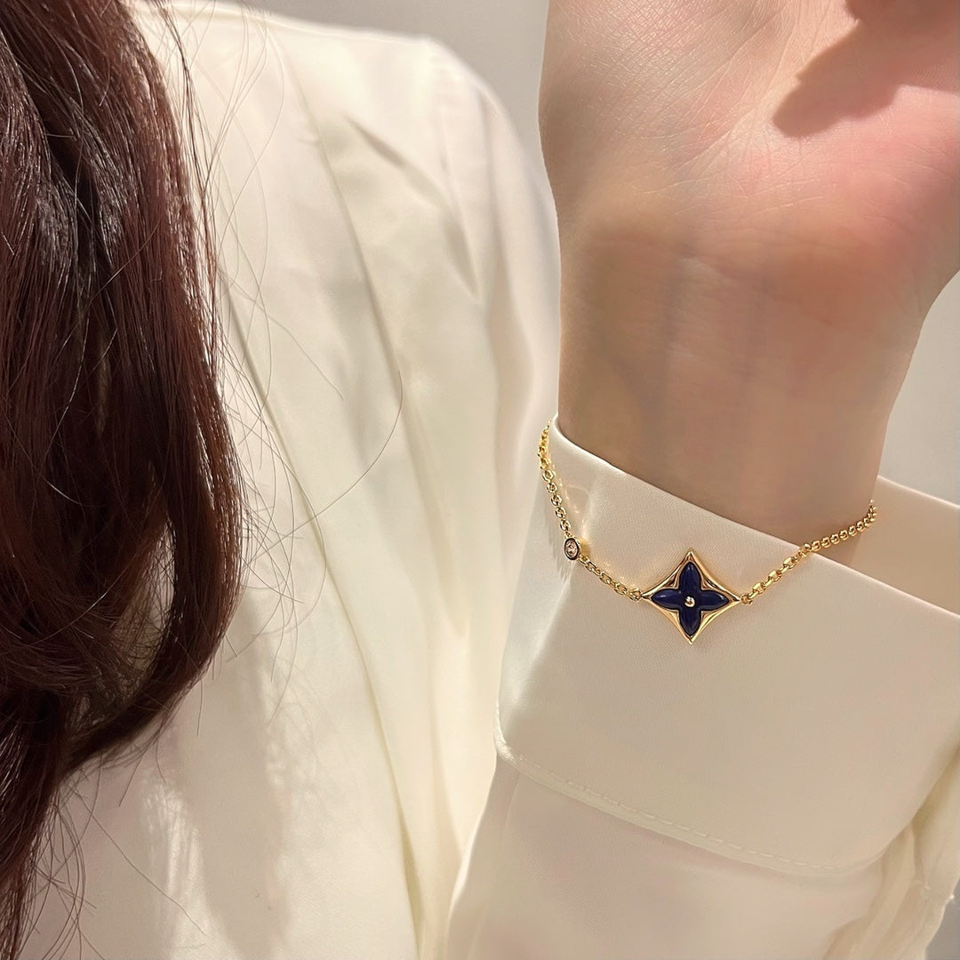 TimiCOLOR STAR PINK GOLD DIAMOND BRACELET
