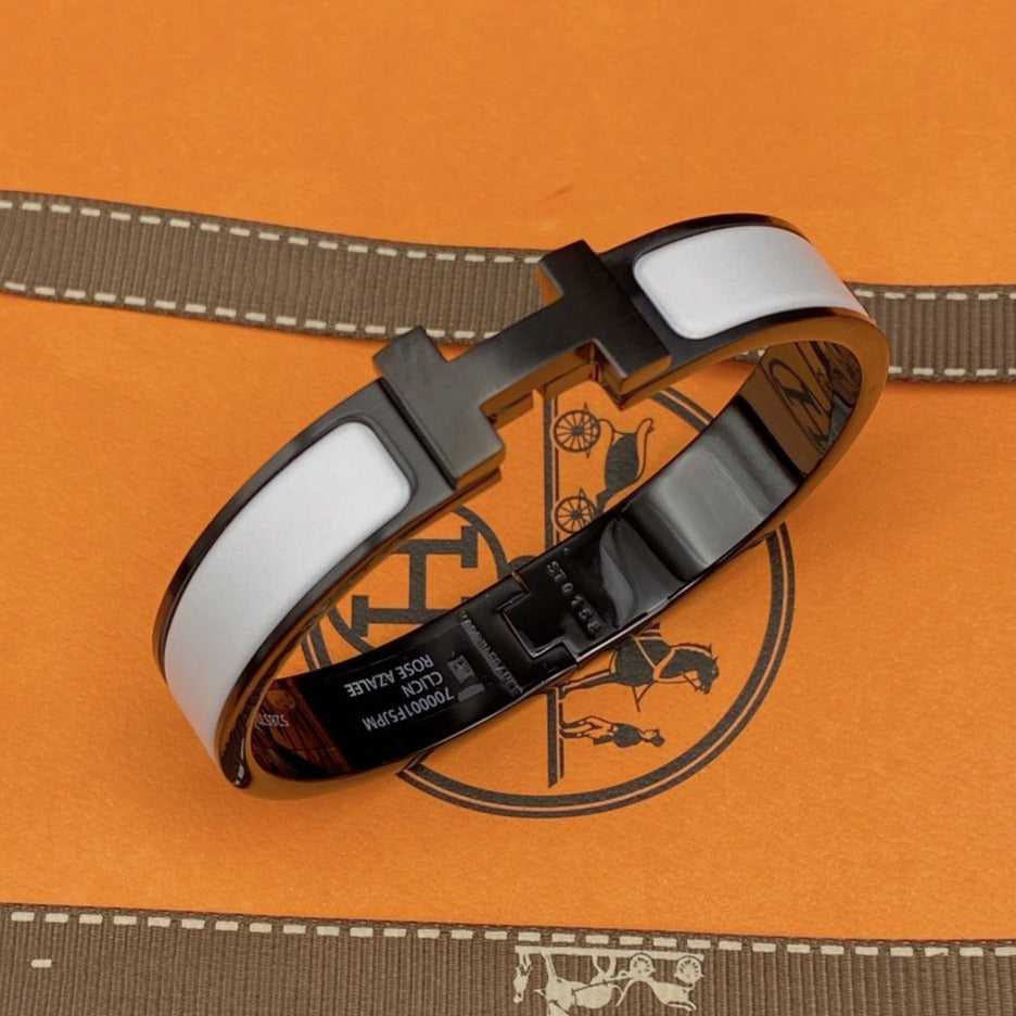 TimiH BRACELET 12MM BLACK WHITE CERAMIC