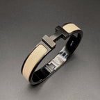 TimiH BRACELET 12MM BLACK BEIGE CERAMIC