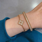 [Timi] New  CLOVER 5 MOTIF FULL DIAMOND BRACELET COLLECTION