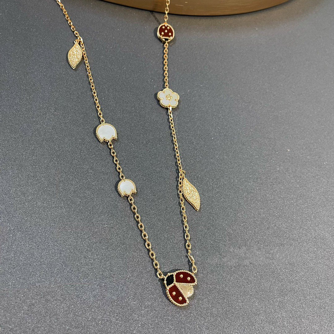 TimiLUCKY SPRING 15 MOTIFS GOLD NECKLACE
