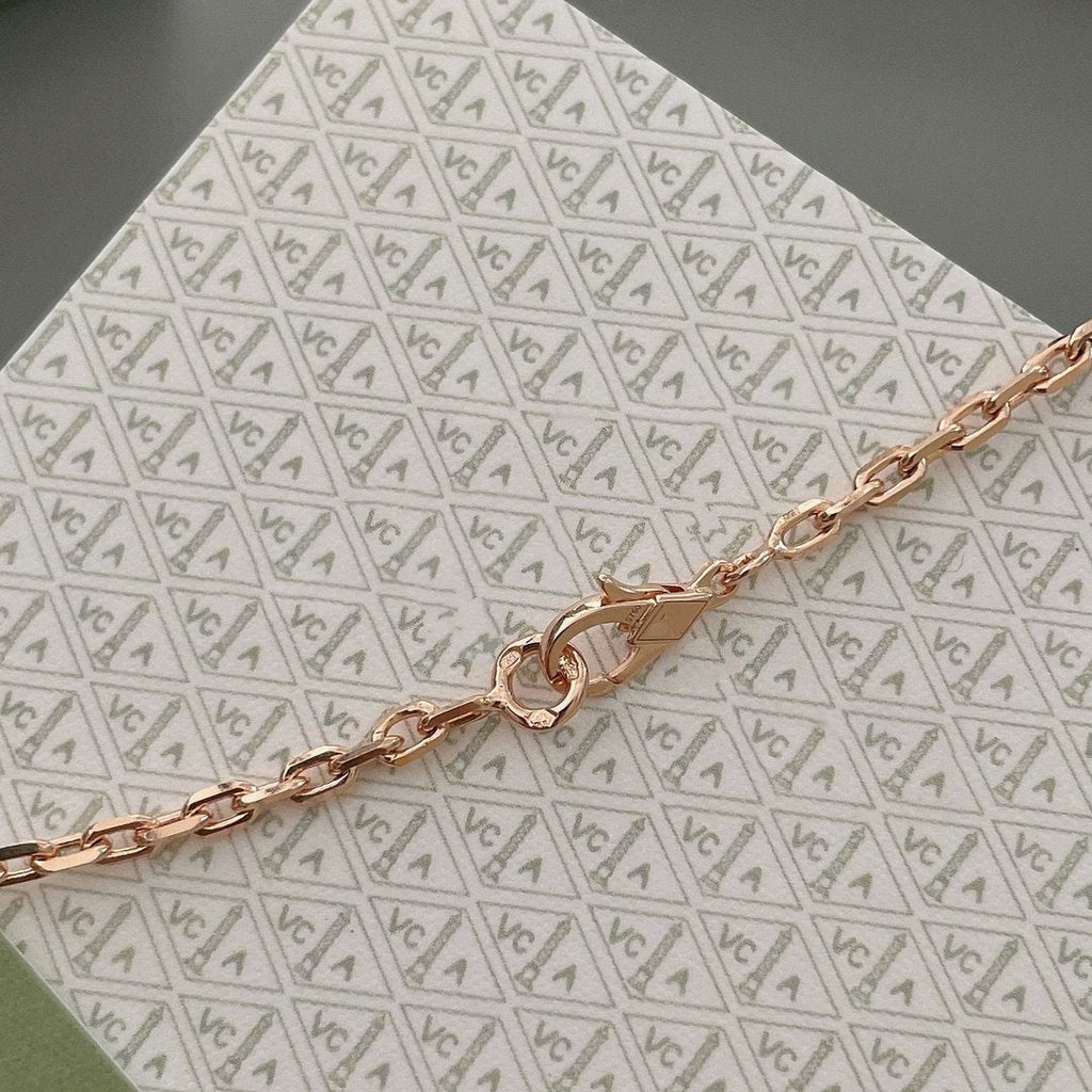 TimiLUCKY SPRING 15 MOTIFS ROSE GOLD NECKLACE