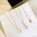 TimiCLOVER MINI 9.5MM WHITE MOTHER-OF-PEARL NECKLACE