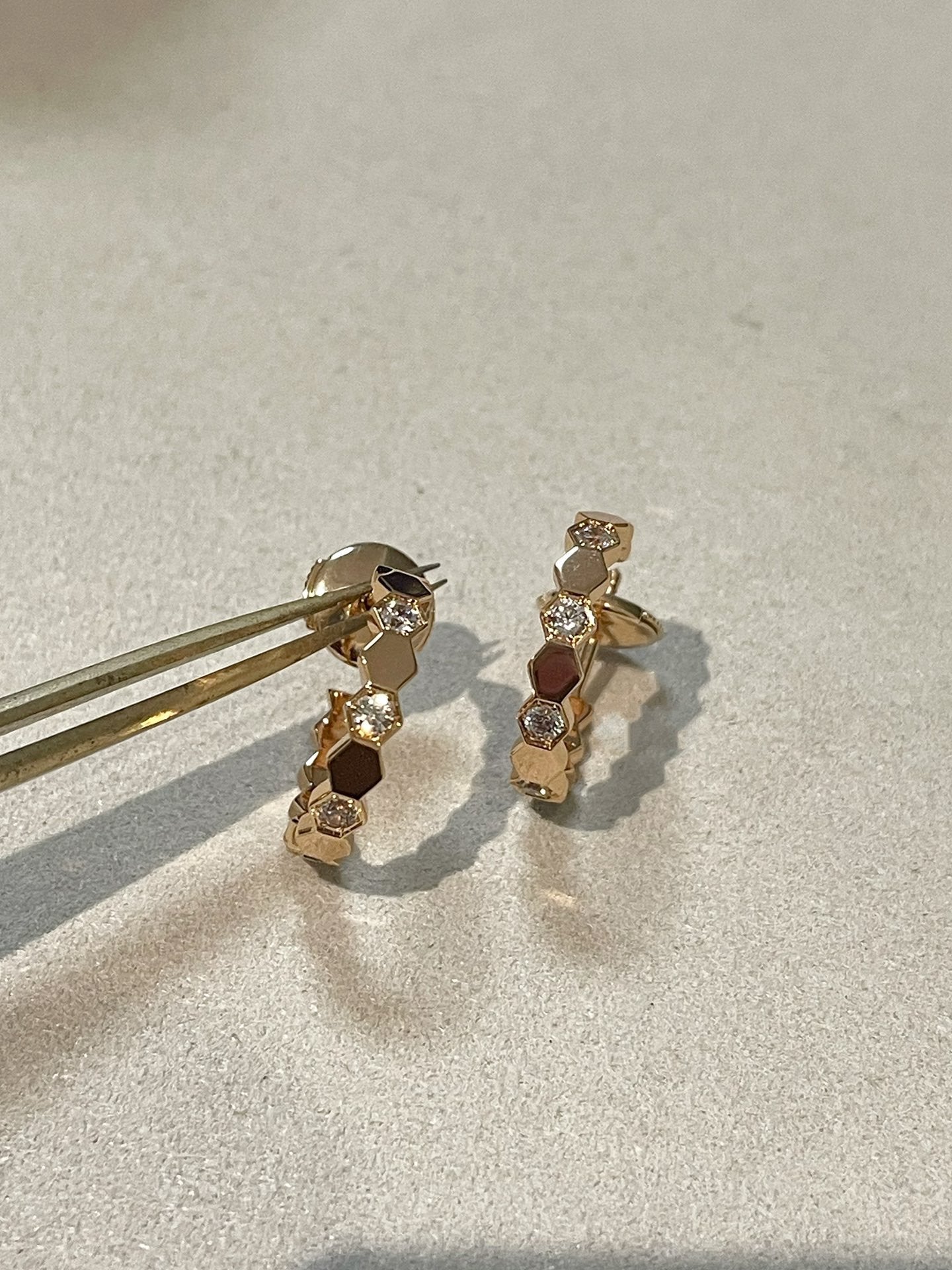 TimiBEE LOVE Earrings GOLD DIAMOND