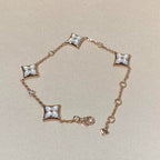 TimiSTAR 4 MOTIF MOP DIAMOND PINK GOLD BRACELET