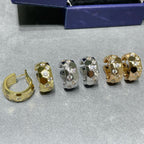 TimiBEE LOVE DIAMOND HOOP EARRINGS