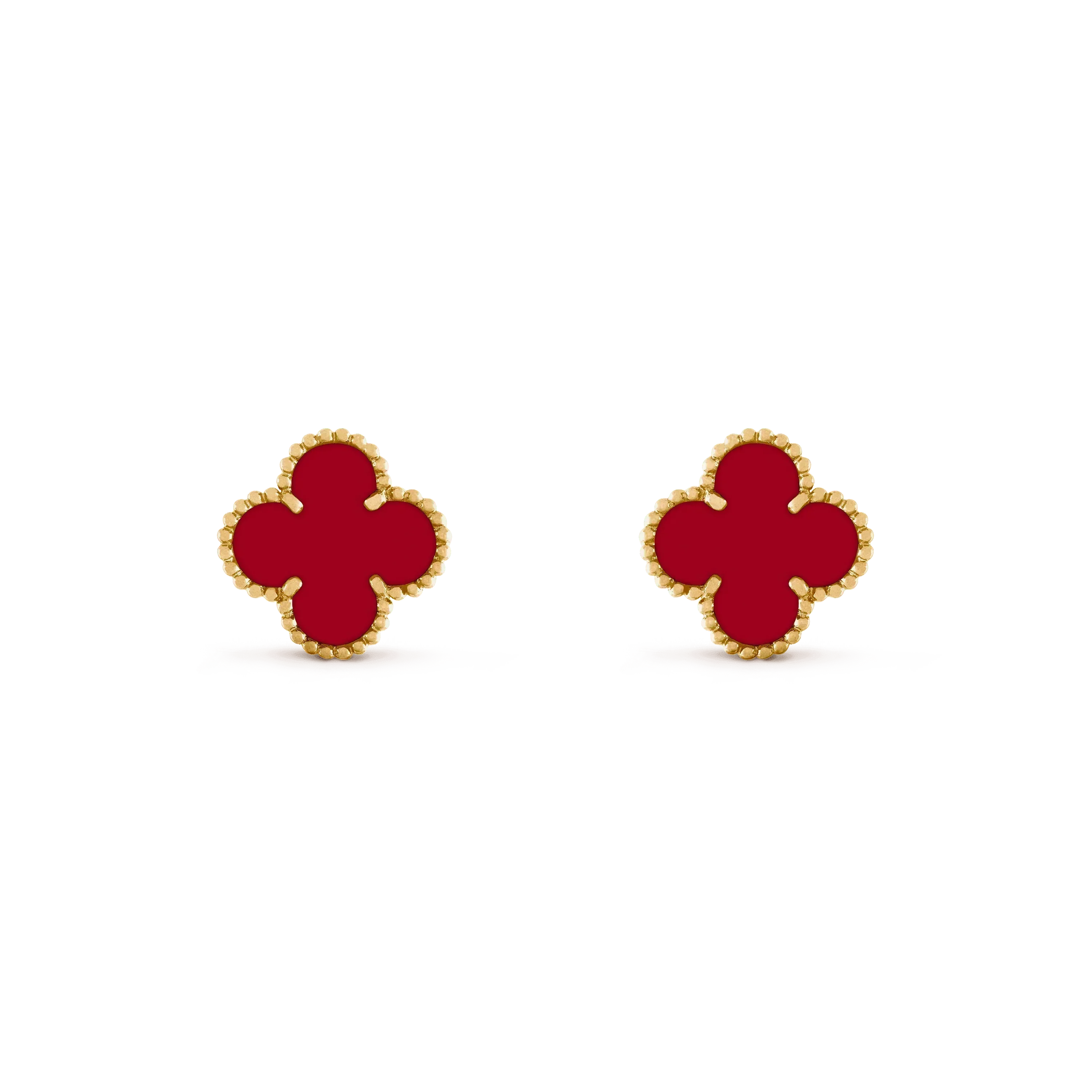 TimiCLOVER MEDIUM 1 MOTIFS CARNELIAN  EARRINGS