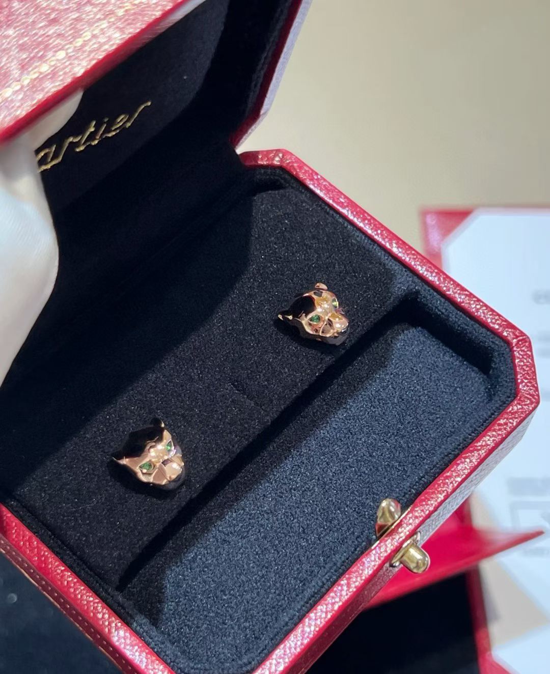 [Timi]CHRRTAH-PRINT STUD EARRINGS, THREE COLORS