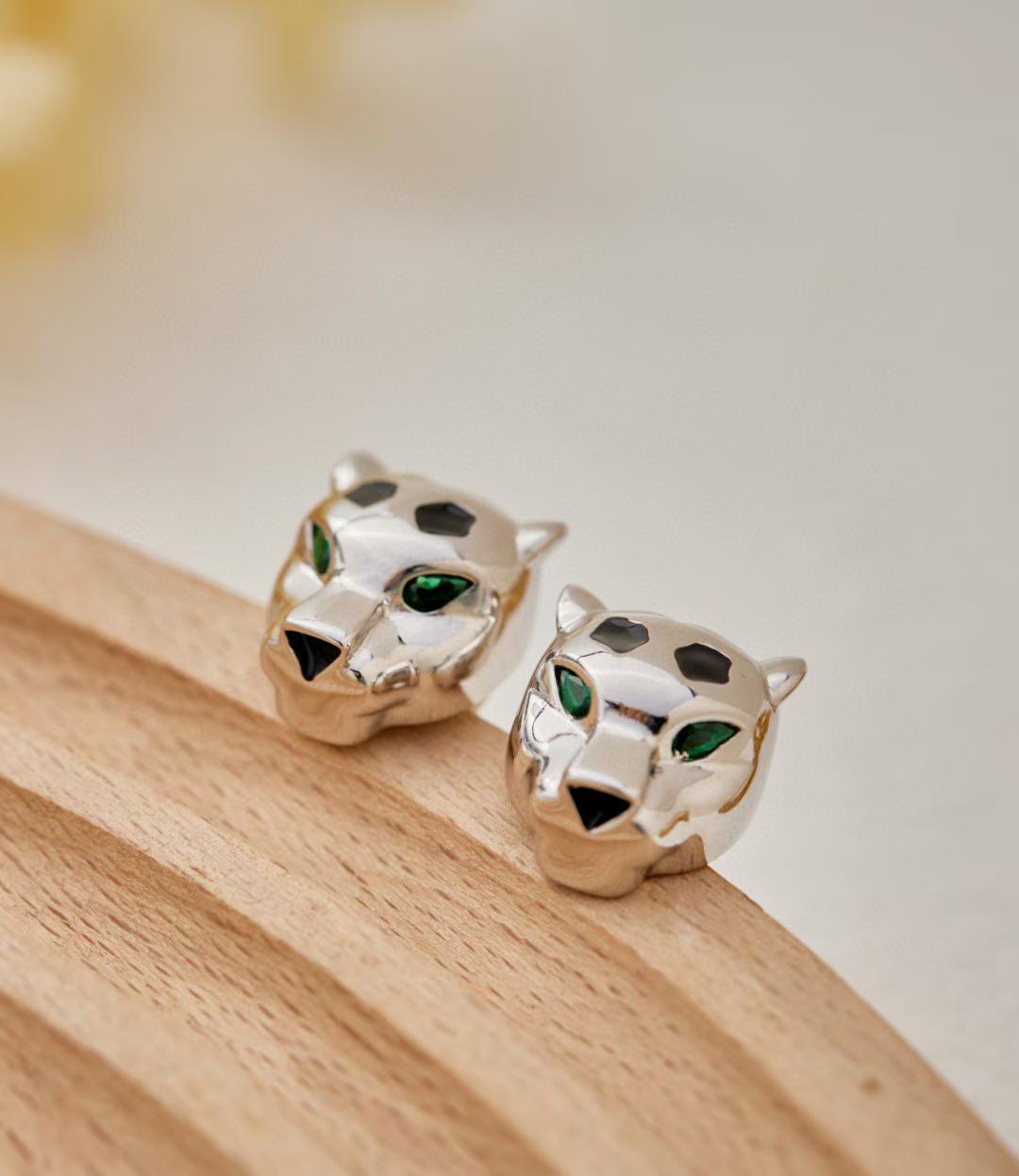 [Timi]CHRRTAH-PRINT STUD EARRINGS, THREE COLORS