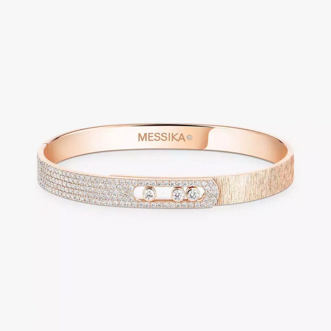 [Timi]2026 BRAND-NEW FROSTED BRACELET WITH DIAMONDS THREE COLORS