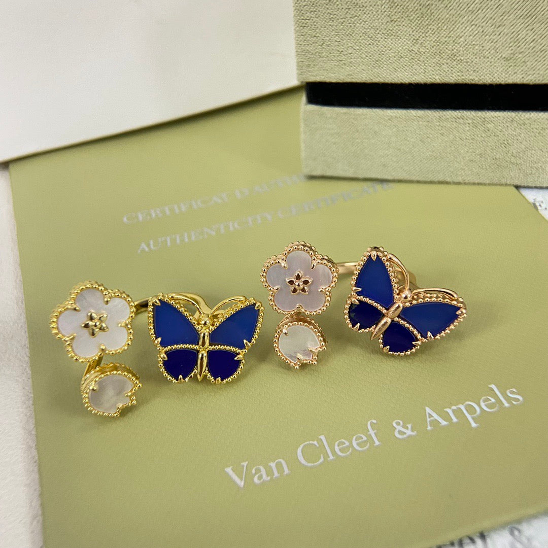 [Timi] 2026 NEW MODEL SPRING LUCKY 3 MOTIF GOLD RING