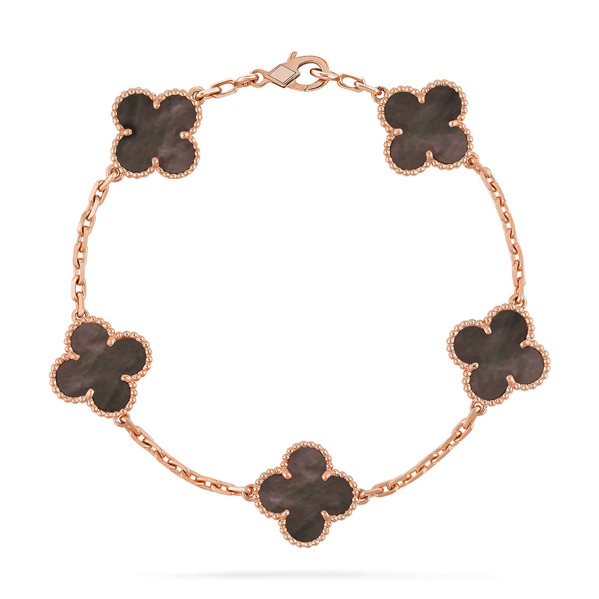[Timi]New CLOVER 5 MOTIF GRAY MOP BRACELET COLLECTION
