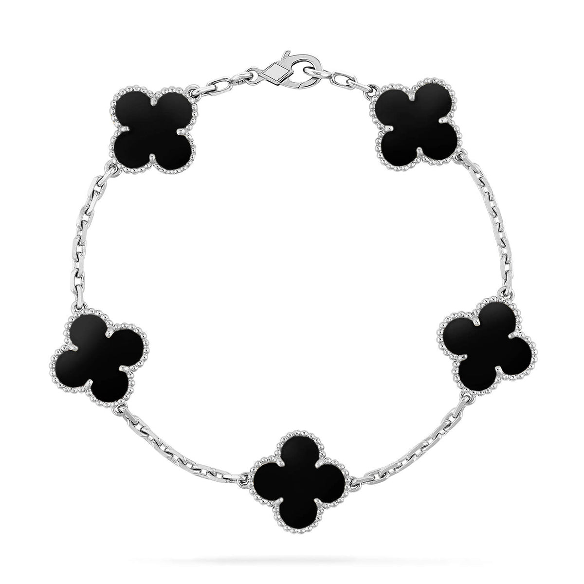 [Timi]New CLOVER 5 MOTIF ONYXS BRACELET COLLECTION