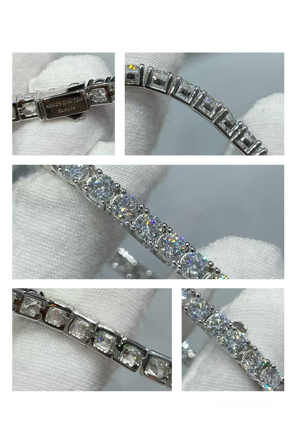 [Timi]TENNIS BRACELET WITH FULL DIAMOND SETTING