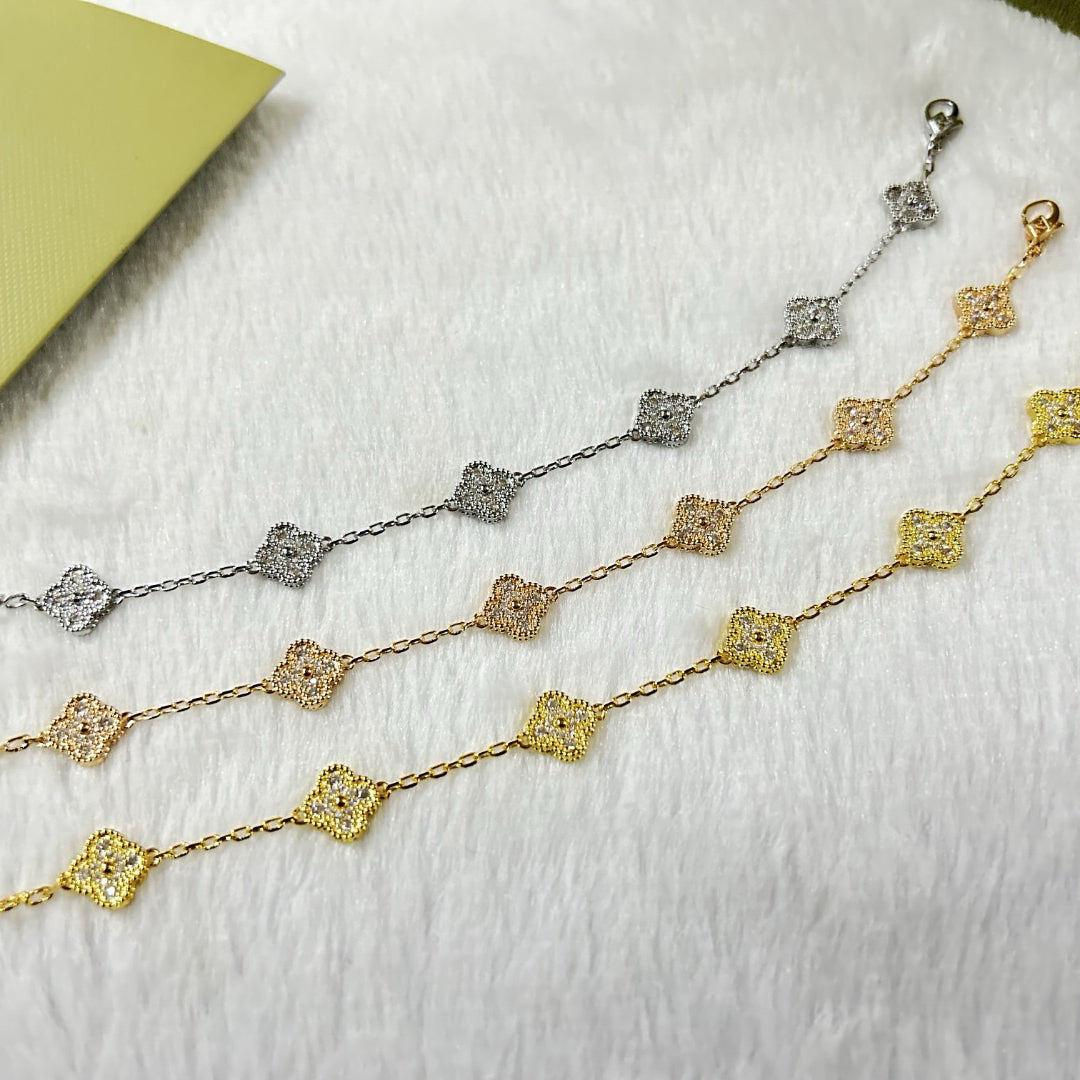 [Timi]New CLOVER 6 MOTIF DIAMOND BRACELET