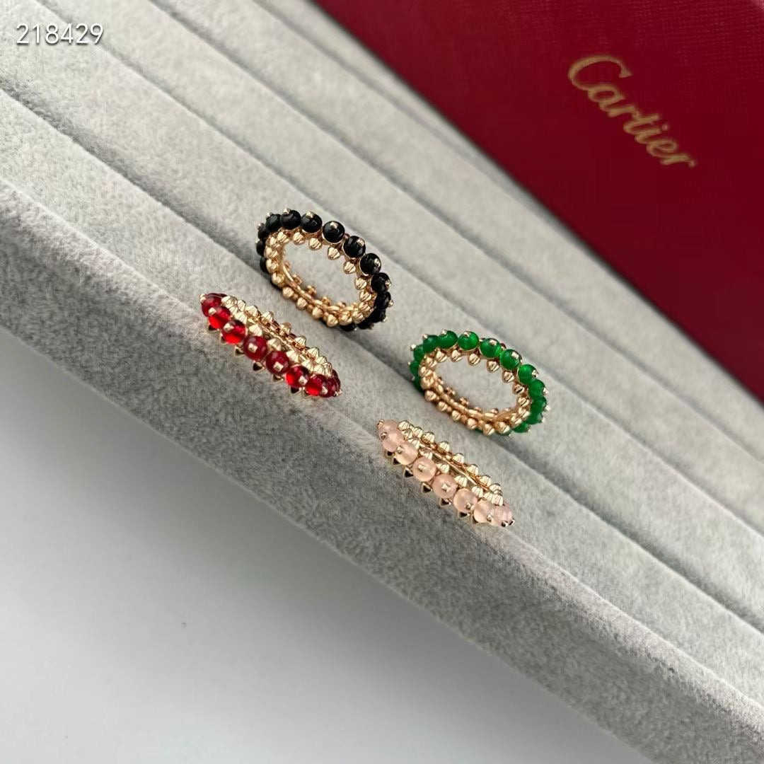 [Timi] CLASH NEW COLORED GEMSTONE RING