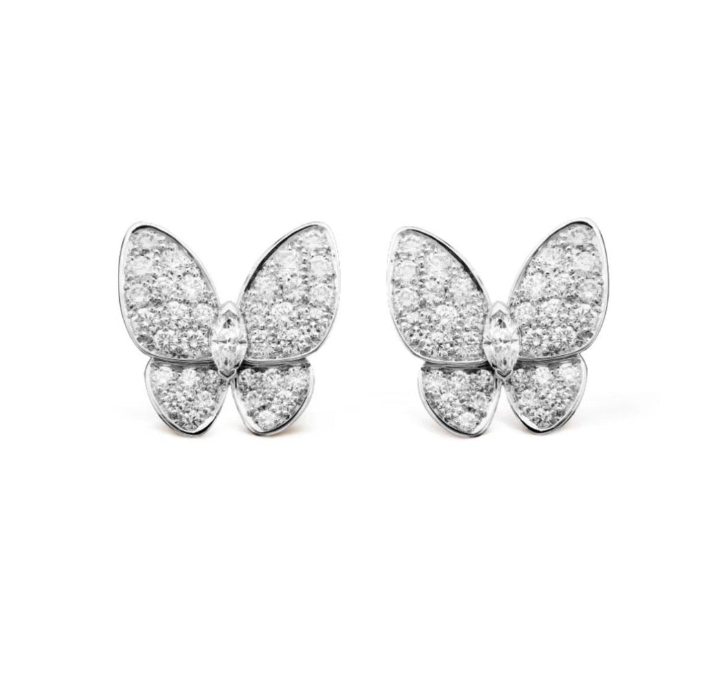 TimiBUTTERFLY ALL DIAMOND EARRINGS