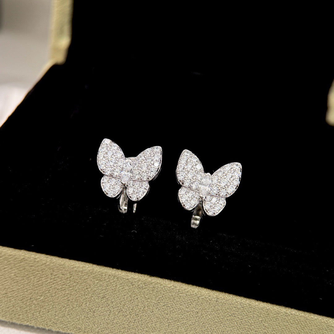 TimiBUTTERFLY ALL DIAMOND EARRINGS