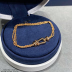 TimiFORCE SMALL HORSESHOE  DIAMOND CHAIN ROPE BRACELET