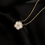 TimiLUCKY  WHITE MOP  PLUM BLOSSOM NECKLACE