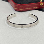 TimiLOVE BRACELET 6.1MM 1 DIAMOND OPEN CUFF