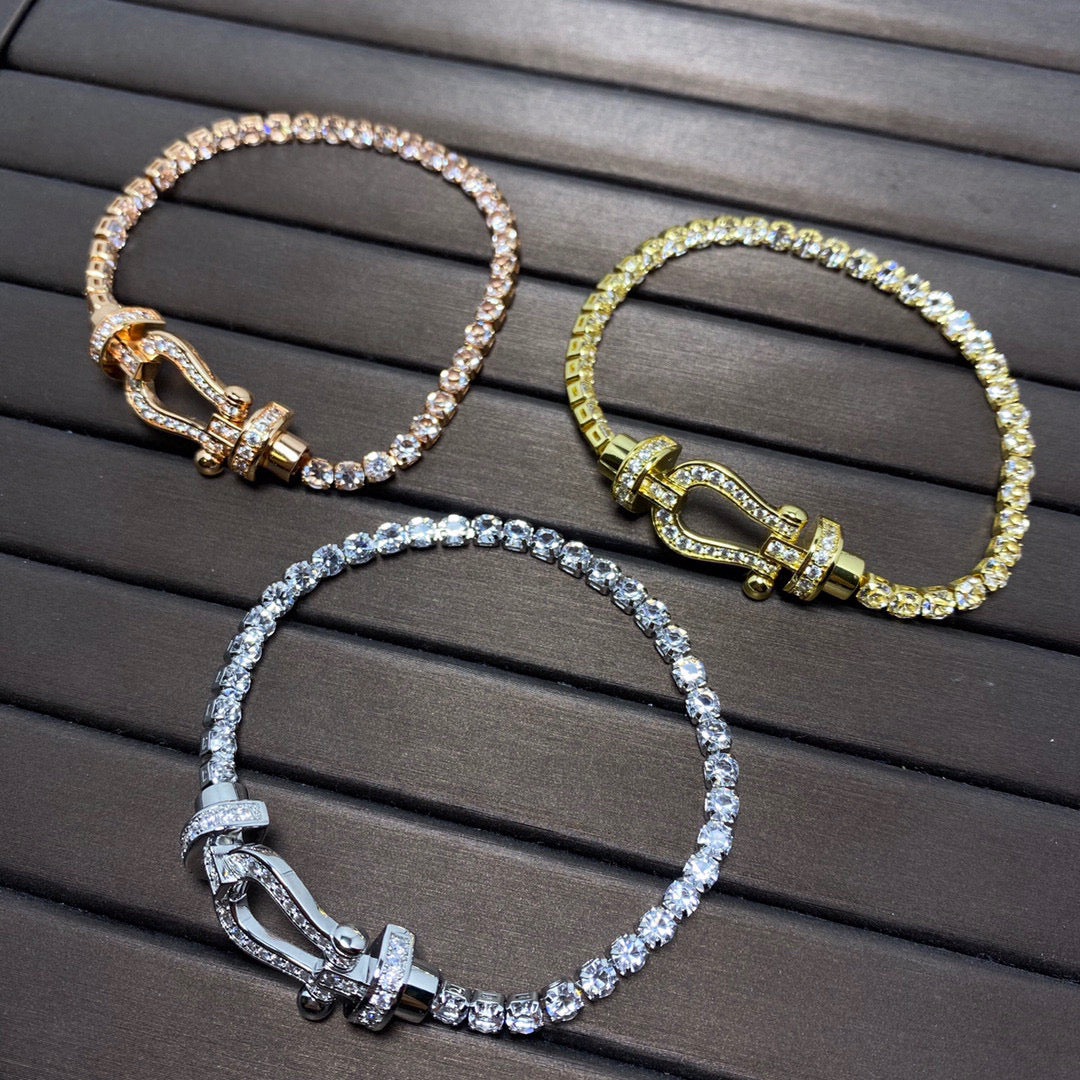 TimiFORCE  HORSESHOE  DIAMOND TENNIS BRACELET