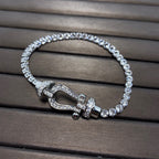 TimiFORCE  LARGE HORSESHOE FULL DIAMOND TENNIS BRACELET