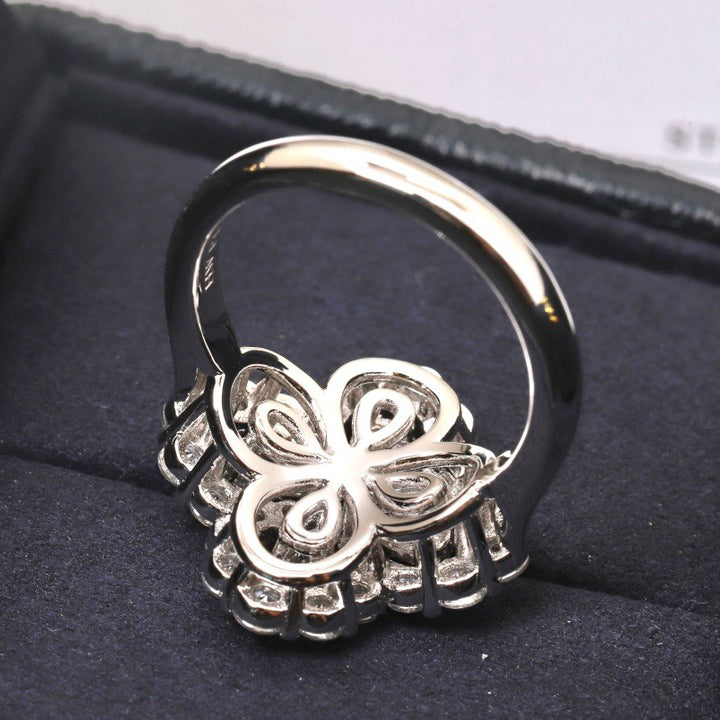TimiLOOP RING FULL MOTIF DIAMOND 16MM SILVE