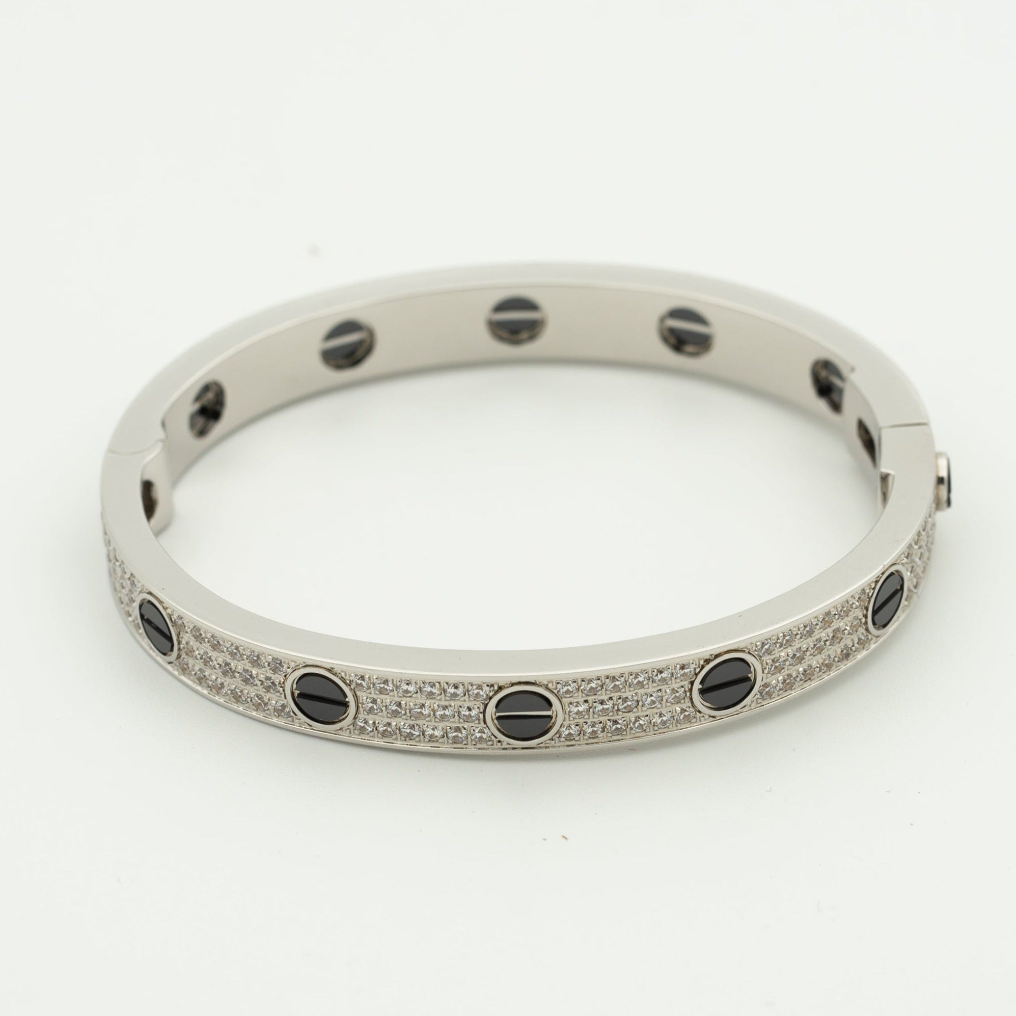 TimiLOVE BRACELET 6.1MM DIAMOND-PAVED CERAMIC