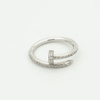 TimiJUSTE RING 1.8MM SILVER DIAMONDS