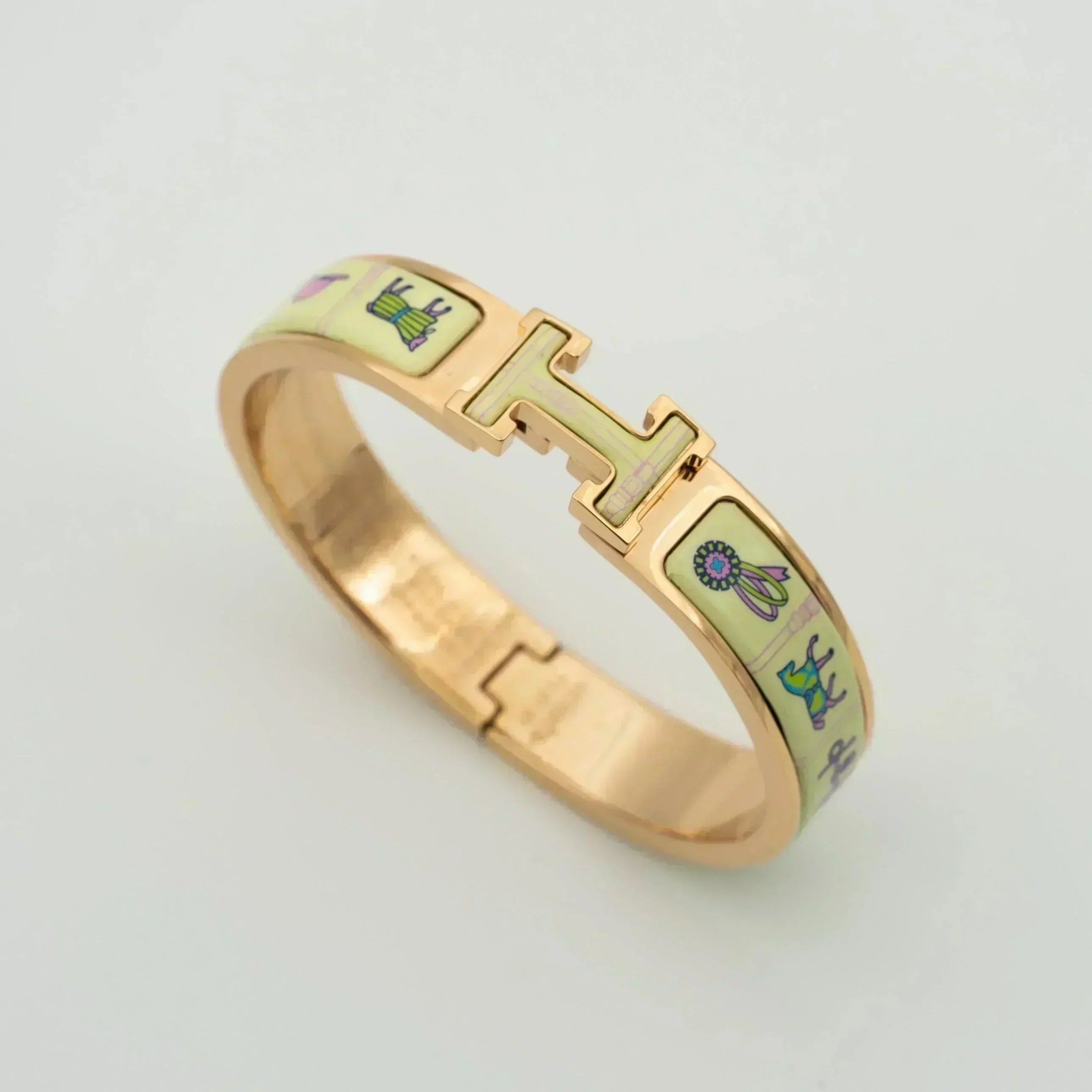 TimiH PINK GOLD BRACELET CREAM CERAMIC