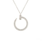 TimiJUSTE NECKLACE SILVER DIAMONDS