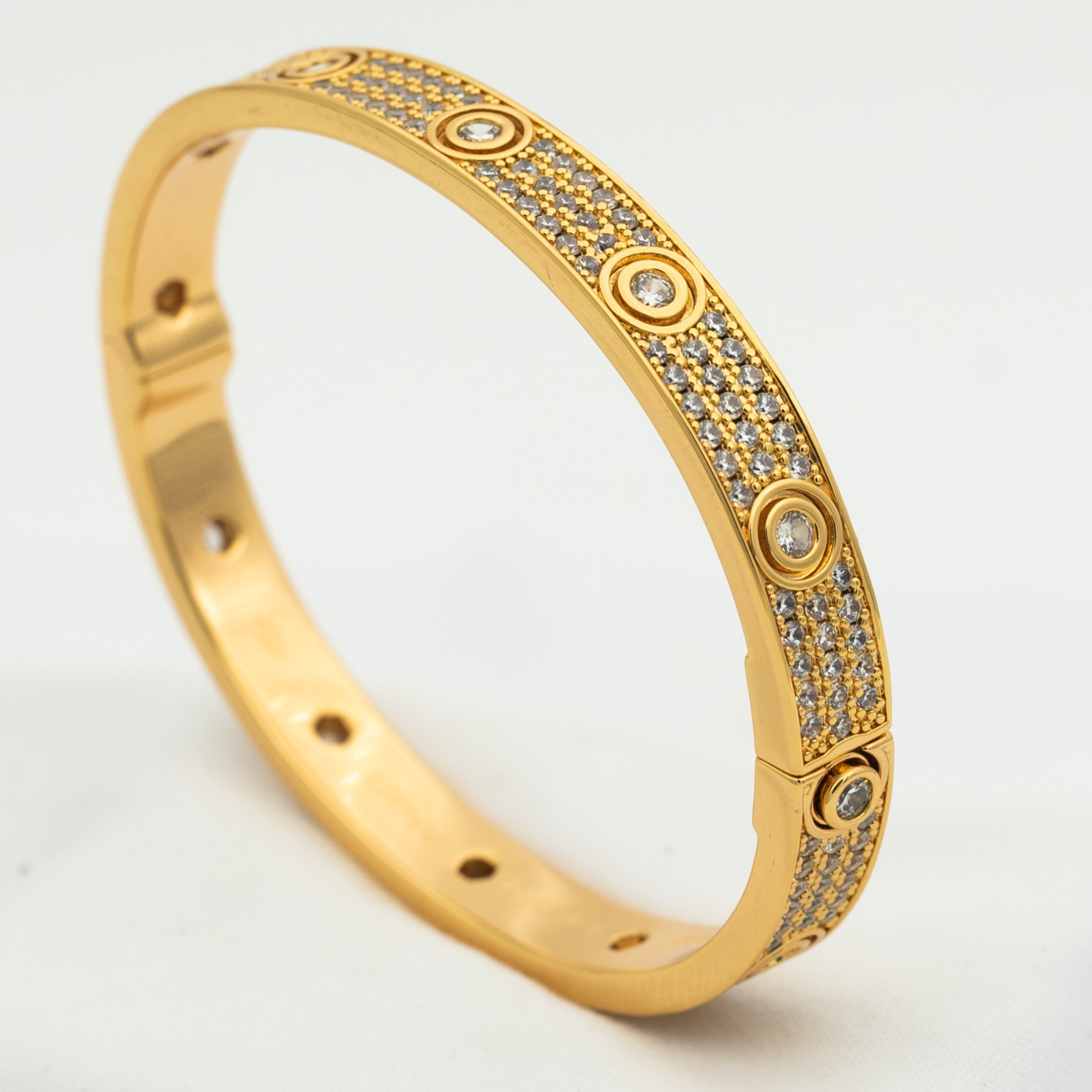 ¡®Timi¡¯LOVE BRACELET 6.1MM DIAMOND-PAVED 10 BIG DIAMONDS
