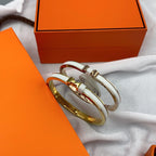 TimiCLASSIC HM CLIC WHITE 8MM ENAMEL BRACELET