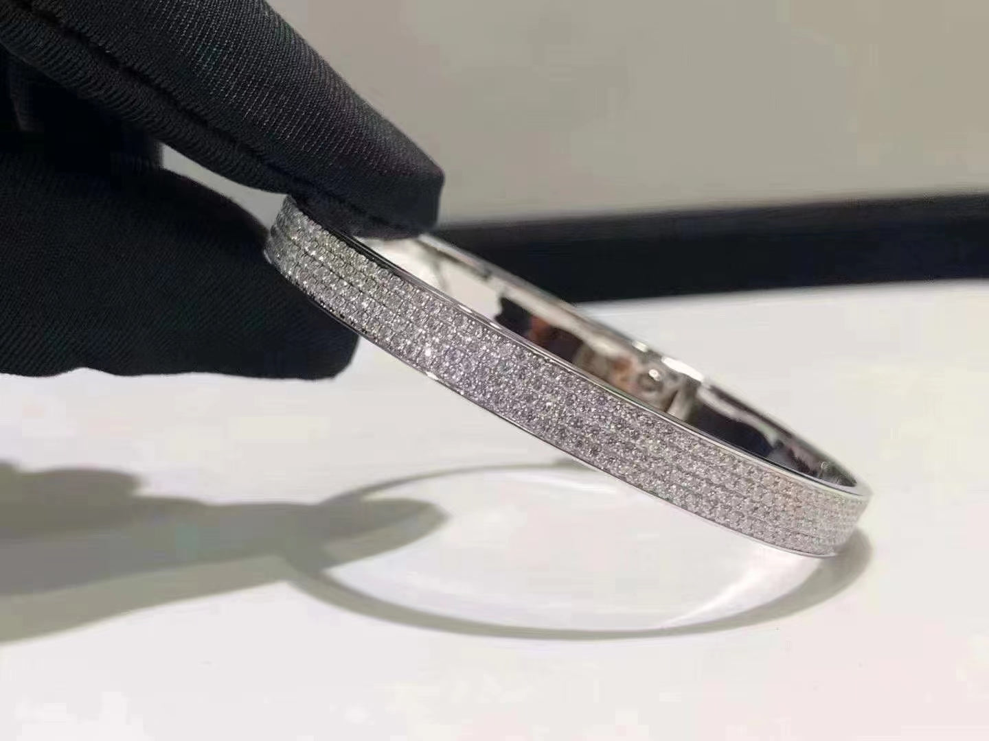 TimiHM KELLY BRACELET IN SILVER AND FULL PAVE DIAMOND
